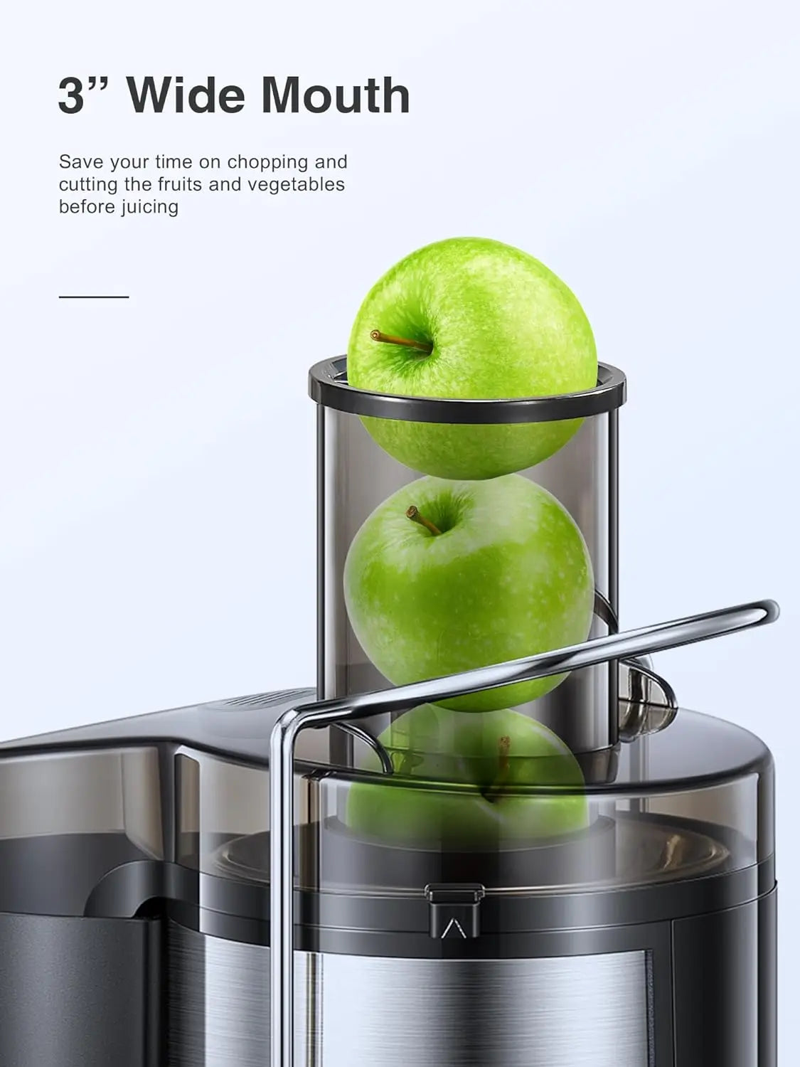 JuiceEase Steel 800W Centrifugal Juicer