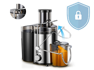 JuiceEase Steel 800W Centrifugal Juicer